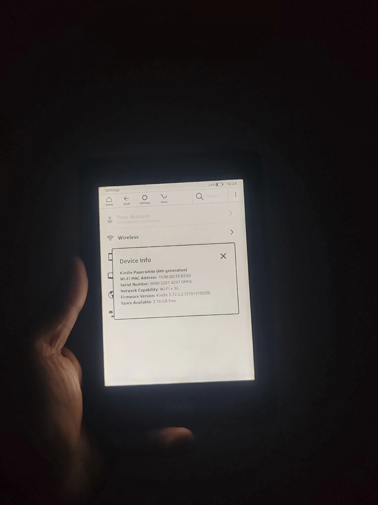 Buy used Kindle Paperwhite 6th Gen Preloved Black Ebook Reader With Glare-free Display online on Resellpur