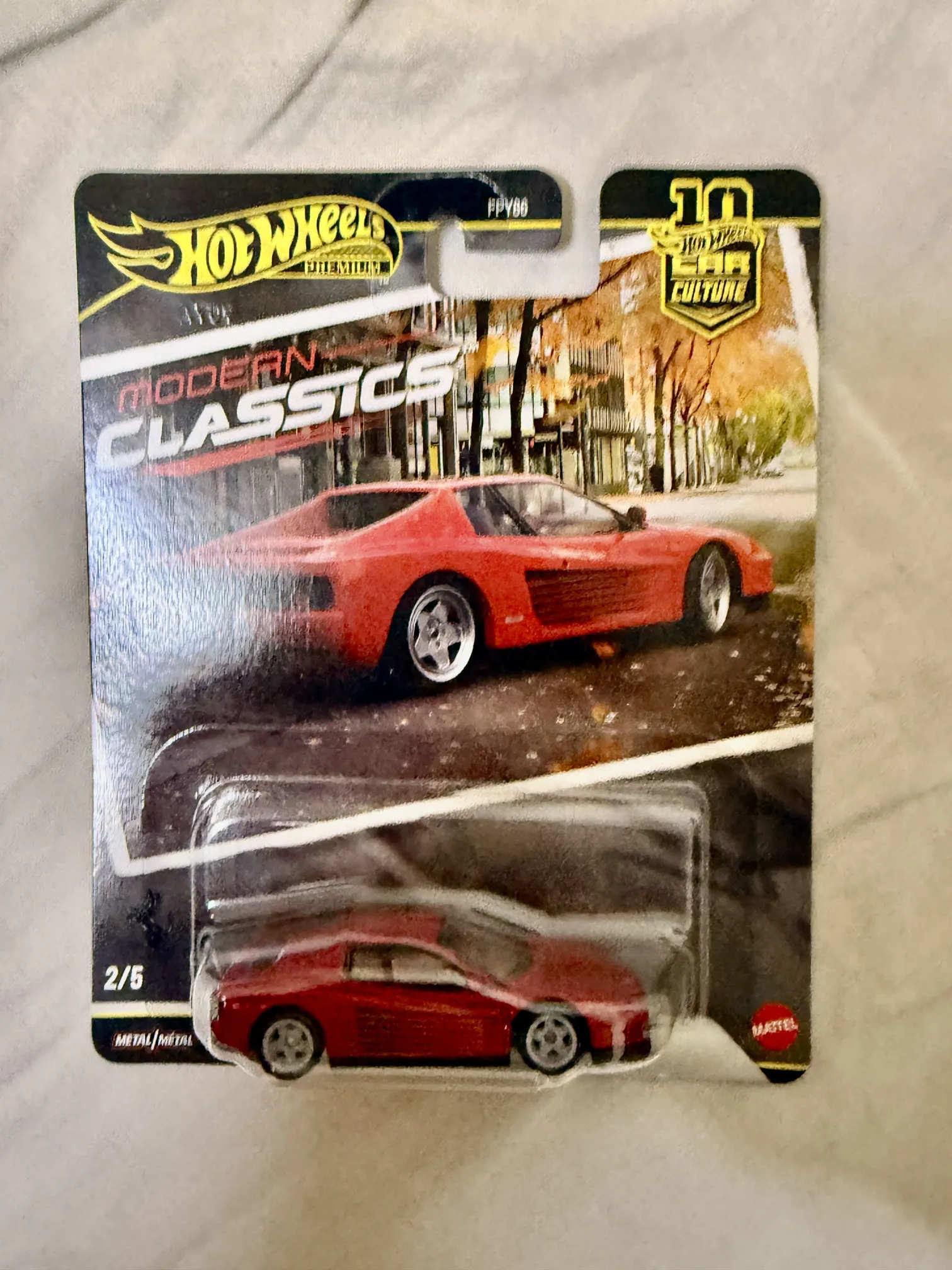 Buy used Hot Wheels Ferrari Testarossa - Red - Diecast Model Car online on Resellpur