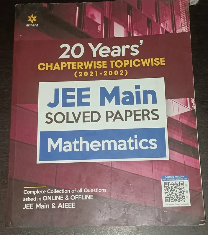 Buy used Arihant 20 Years' Solved Papers JEE Main Mathematics Chemistry Physics 2021-2002 online on Resellpur
