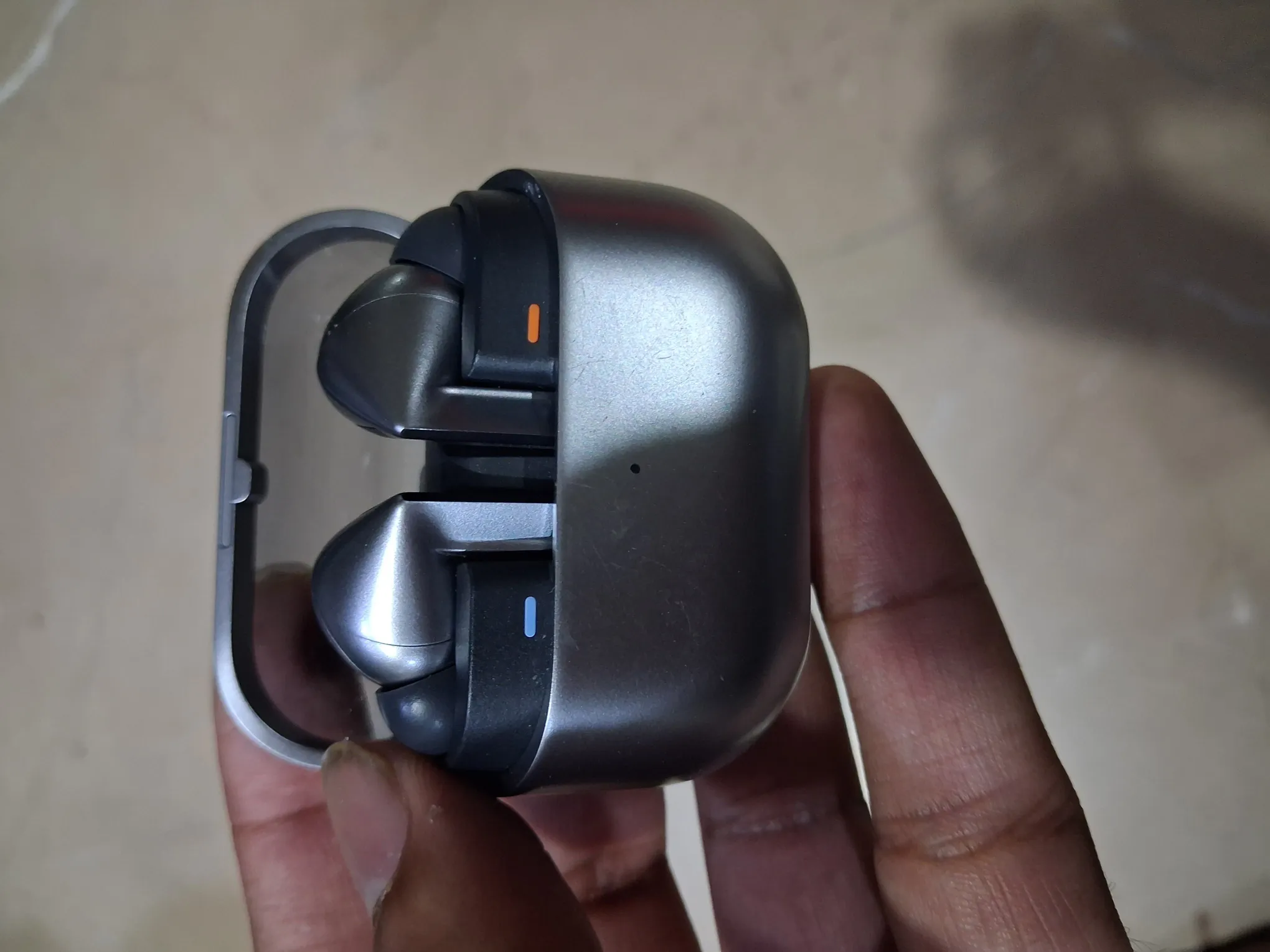 Buy used Samsung Galaxy Buds 3 Pro Like New Metallic Grey Wireless Earbuds ANC online on Resellpur