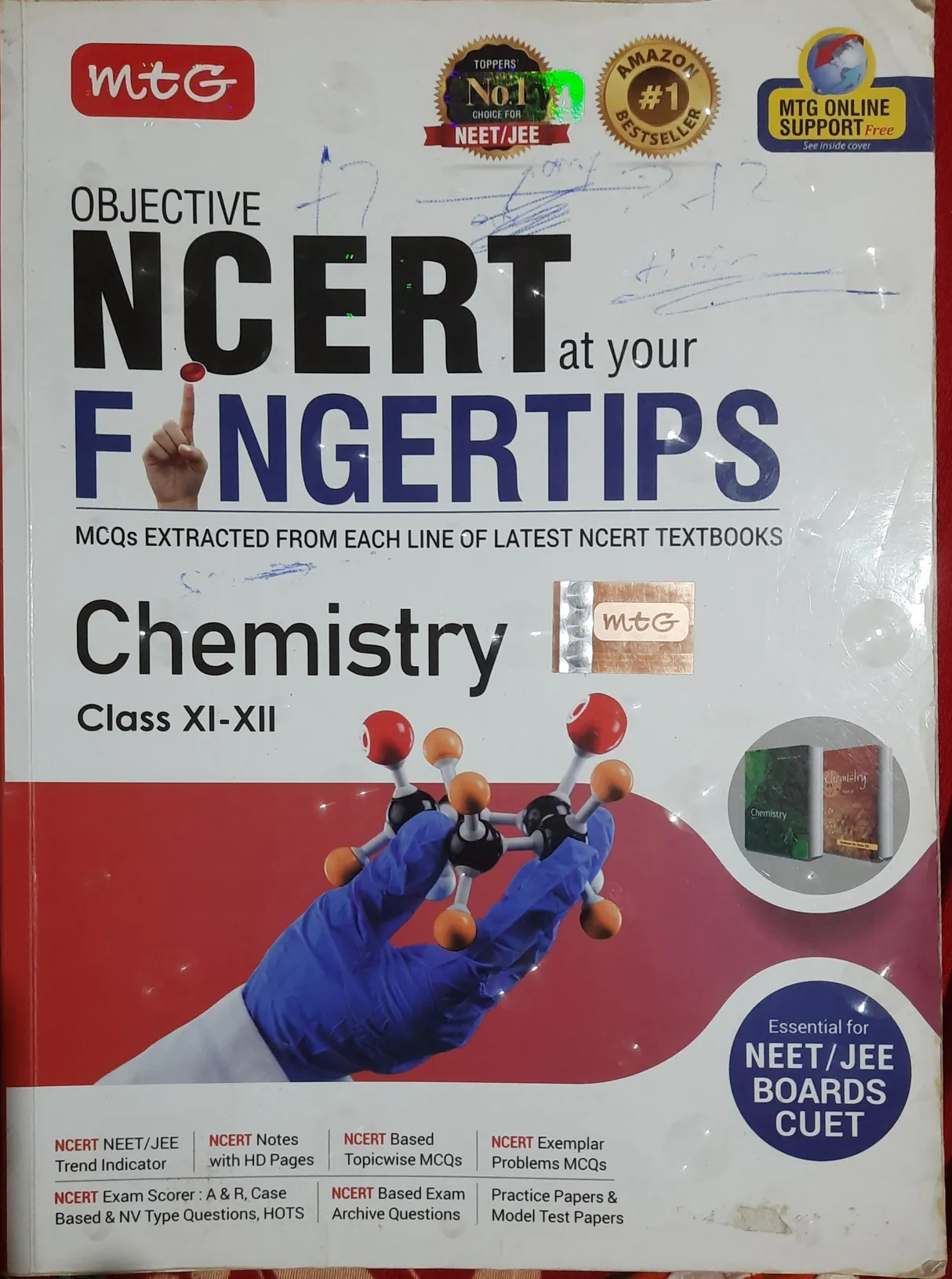 Buy used MTG NCERT Fingertips Chemistry XI + XII - Hardcover - Red - Under 1 Kg online on Resellpur