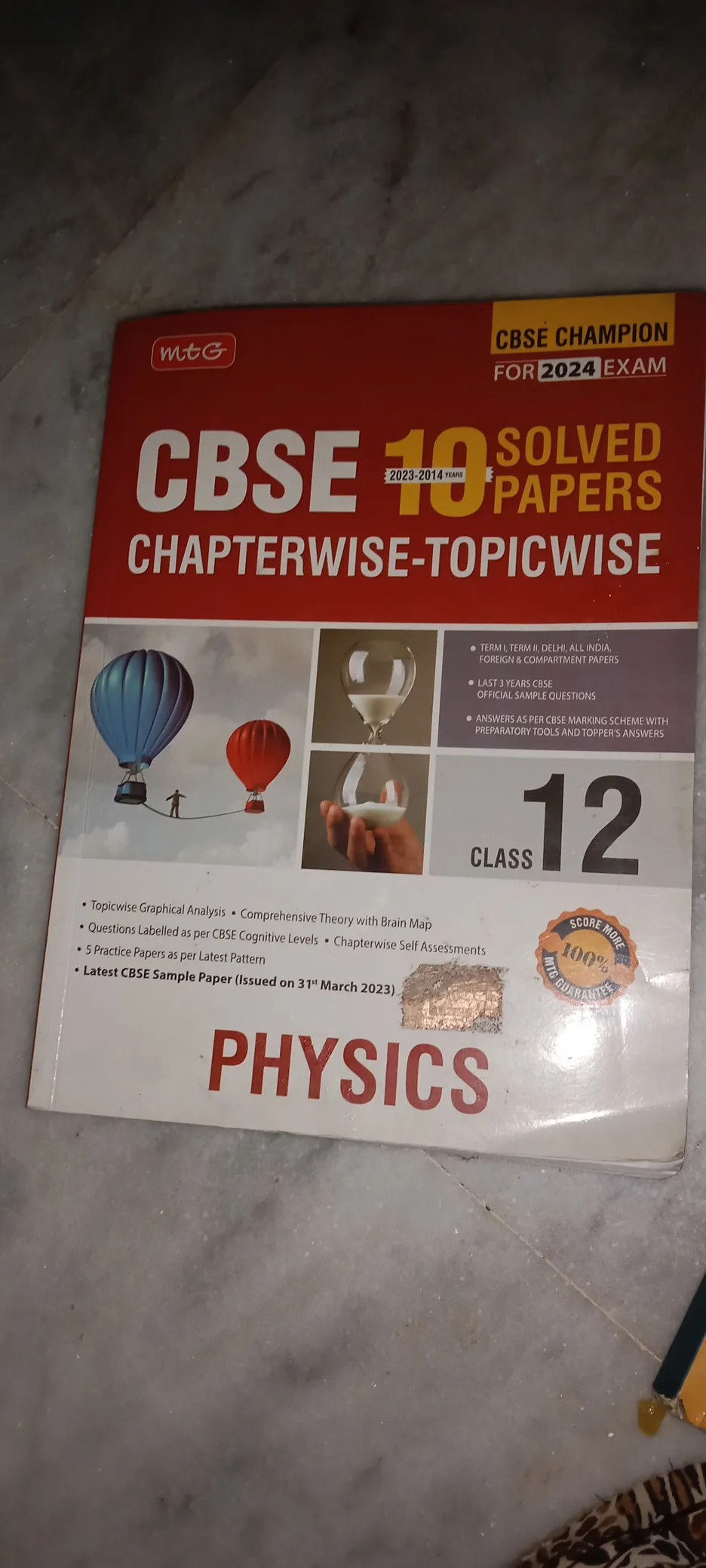 2024 CBSE Physics Sample Papers, English Paperback Edition