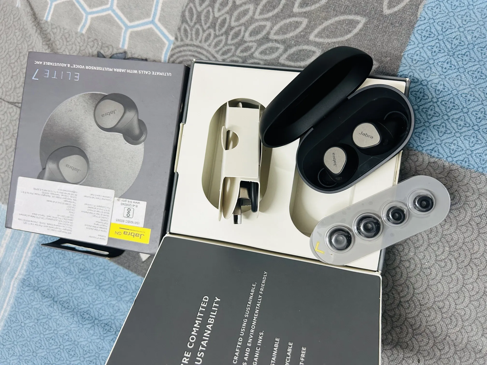 Buy used Jabra Elite 7 Pro Titanium Black Wireless Earbuds With ANC online on Resellpur