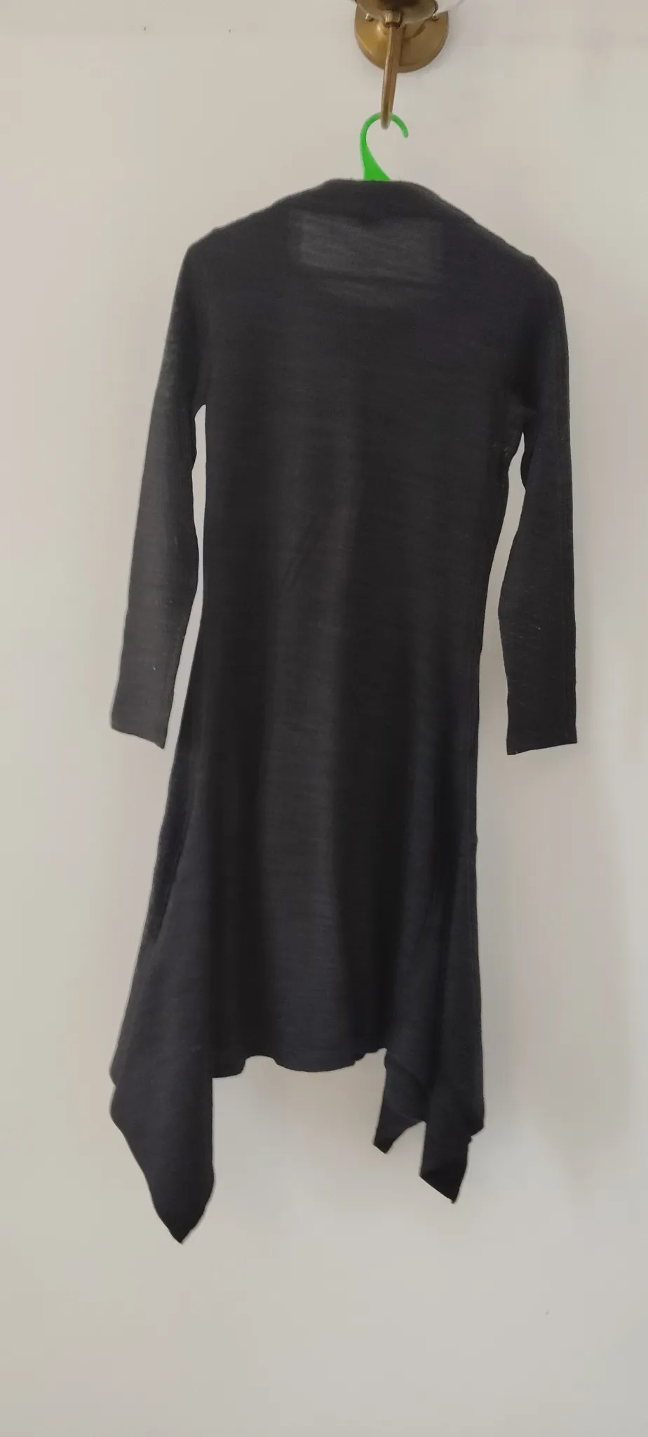Woolen One Piece Dress Good Condition Women's Black XS/S Stretchable