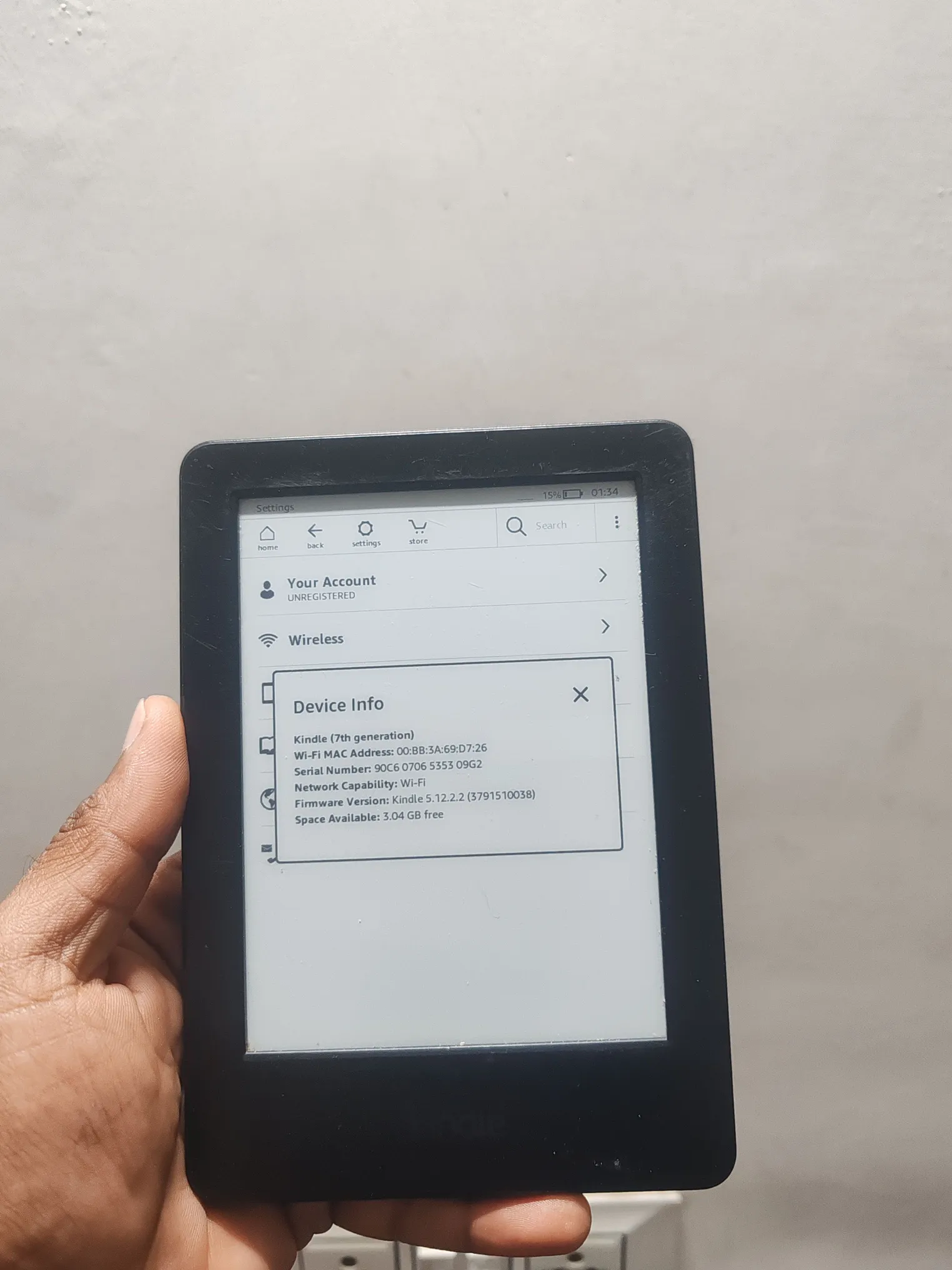 Sold second hand Amazon Kindle 7th Generation Preloved E-reader - Black - 6-inch Display - Lightweight on Resellpur