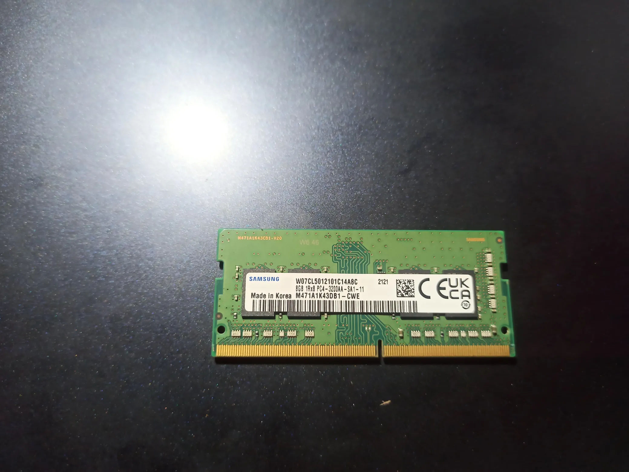 Sold second hand Samsung DDR4 8GB RAM 3200mhz Green on Resellpur