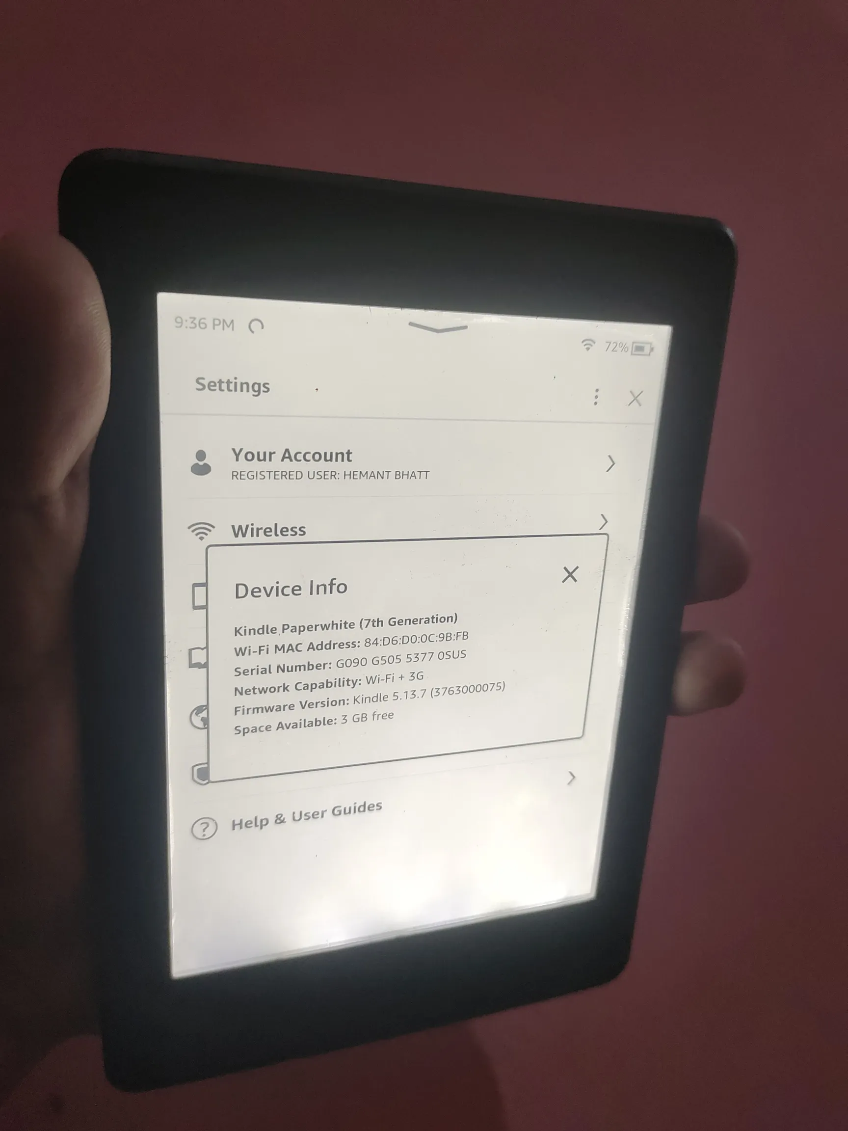 Buy used Kindle Paperwhite 7th Gen In Good Condition Black online on Resellpur
