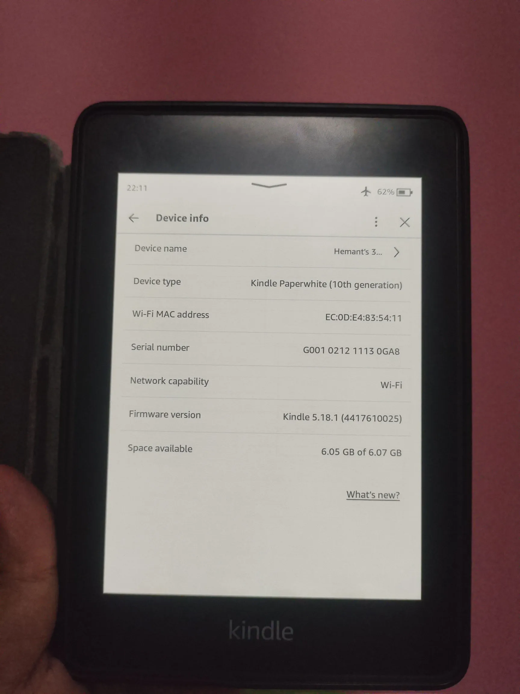 Buy used Kindle Paperwhite 10th Generation, Black, Mint Condition, E-reader online on Resellpur