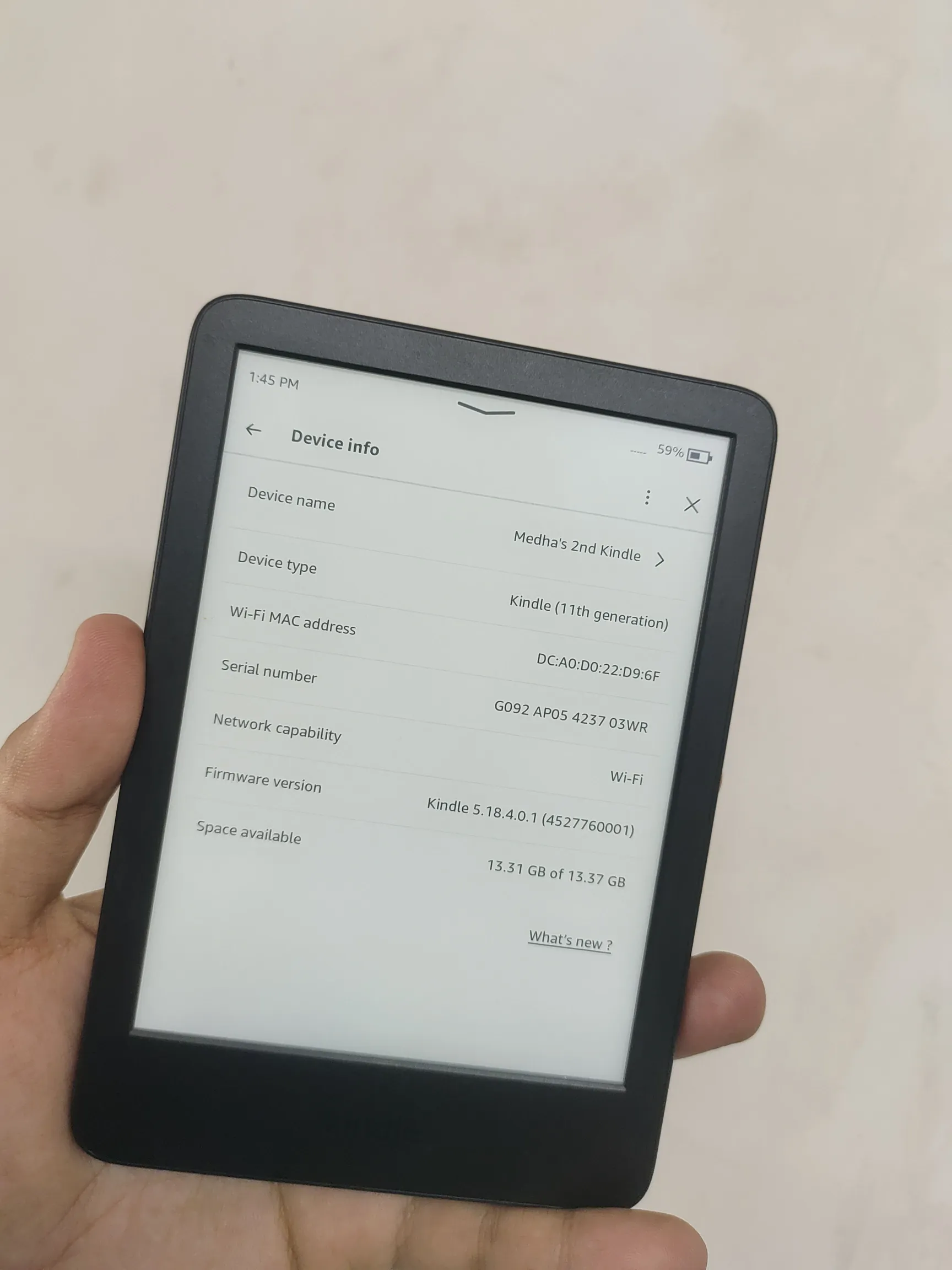 Kindle 11th Gen Very Good Condition Black