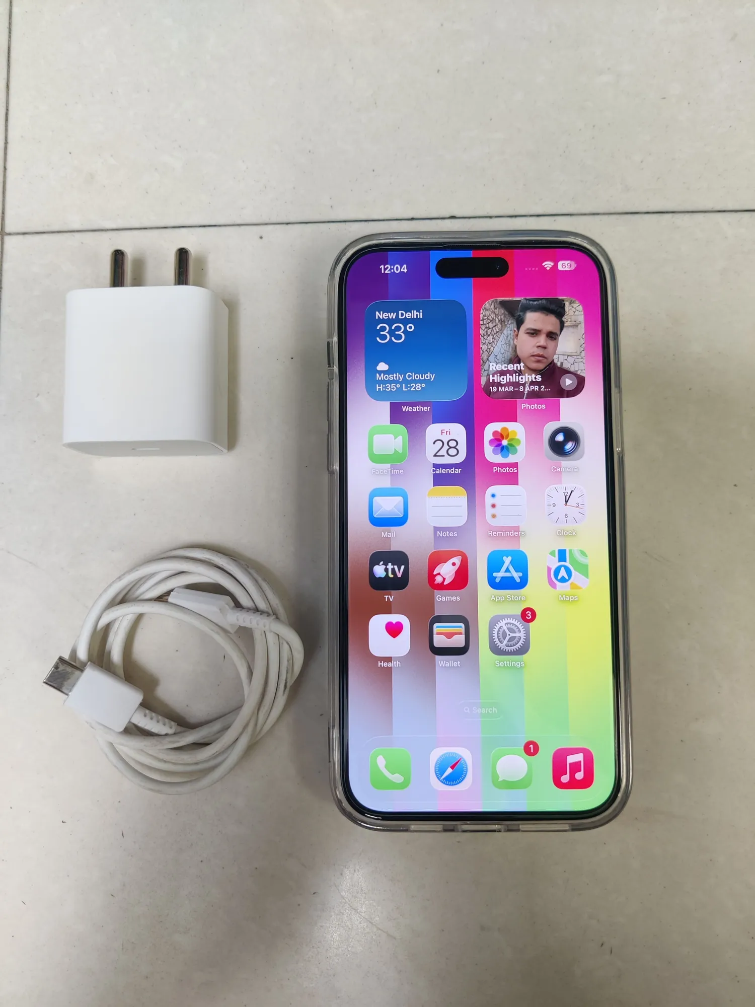 Sold second hand Apple Iphone 15 Plus 128GB Good Condition With Charger on Resellpur