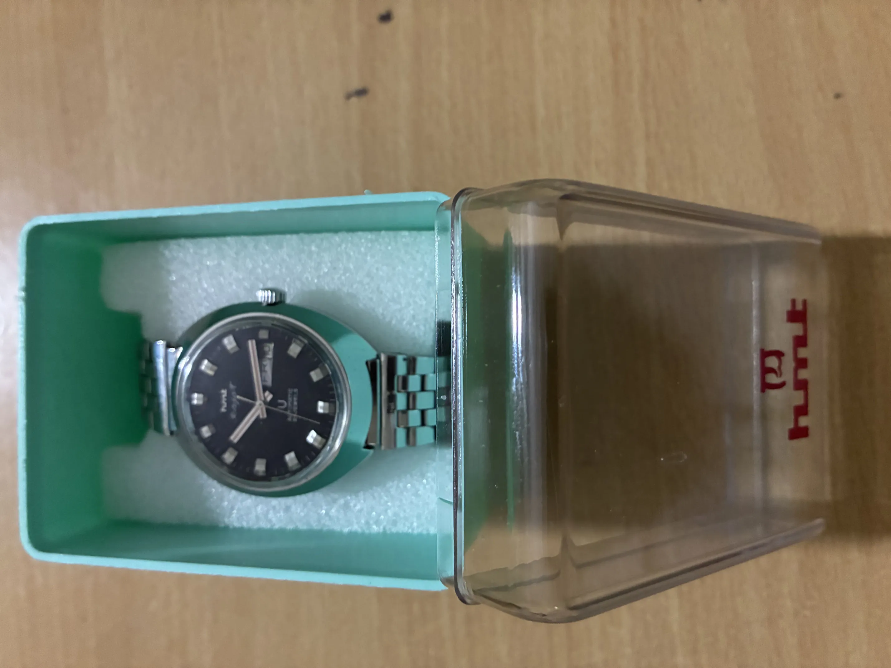 Sold second hand HMT Rajat Automatic Black Dial Stainless Steel Watch on Resellpur
