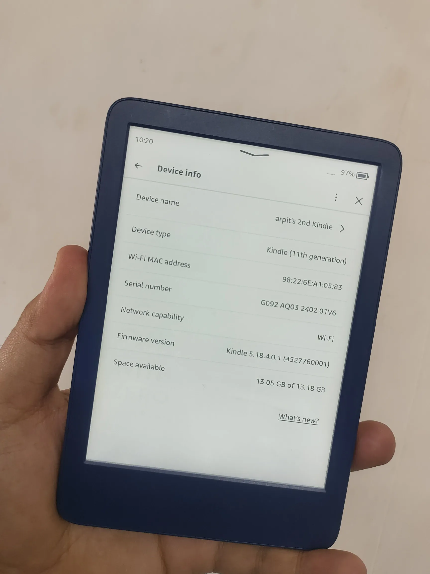 Sold second hand Kindle 11th Gen Very Good Condition Blue on Resellpur