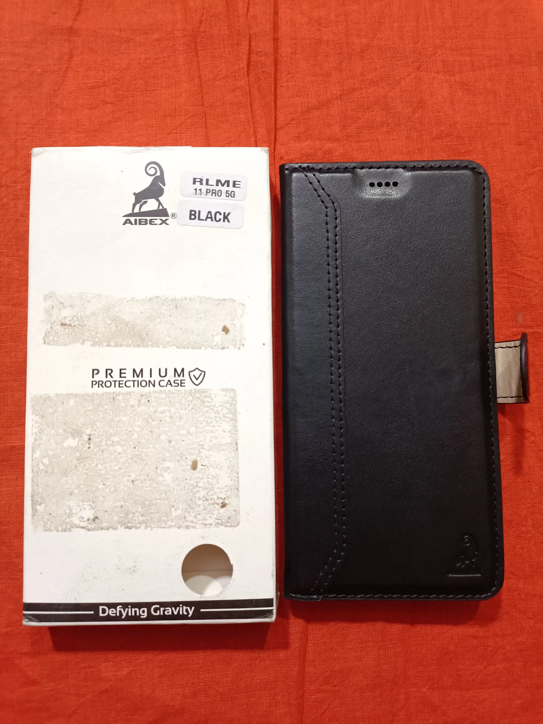 Realme 11 Pro 5G Premium Leather Flip Back Cover - Black