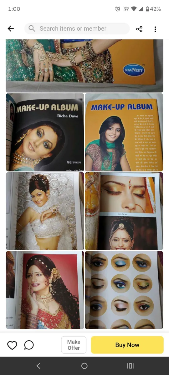 Buy used Navneet Hardcover Makeup Book For Women - Colorful Pages - Under 1 Kg online on Resellpur