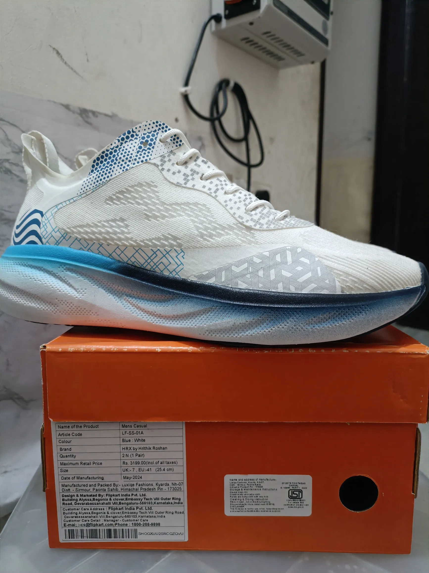 HRX Men's UK7 Premium Casual Running Shoes - Comfortable & Stylish