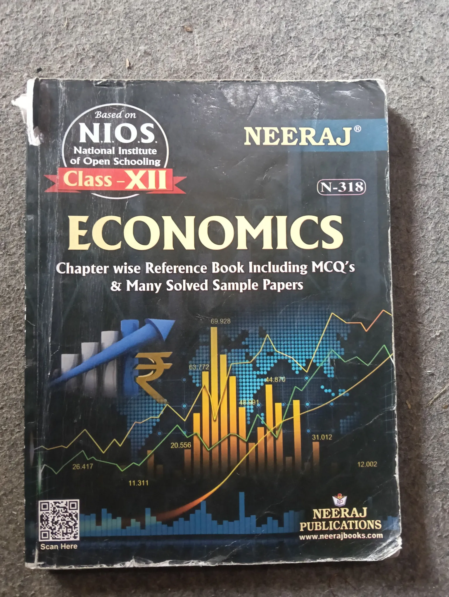 Neeraj Publication NIOS Economics Class 12 Subject Code 318 Paperback 2025