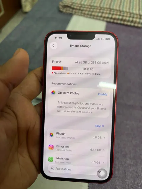 Buy used Apple Iphone 13 Excellent Condition 256GB Red Edition online on Resellpur