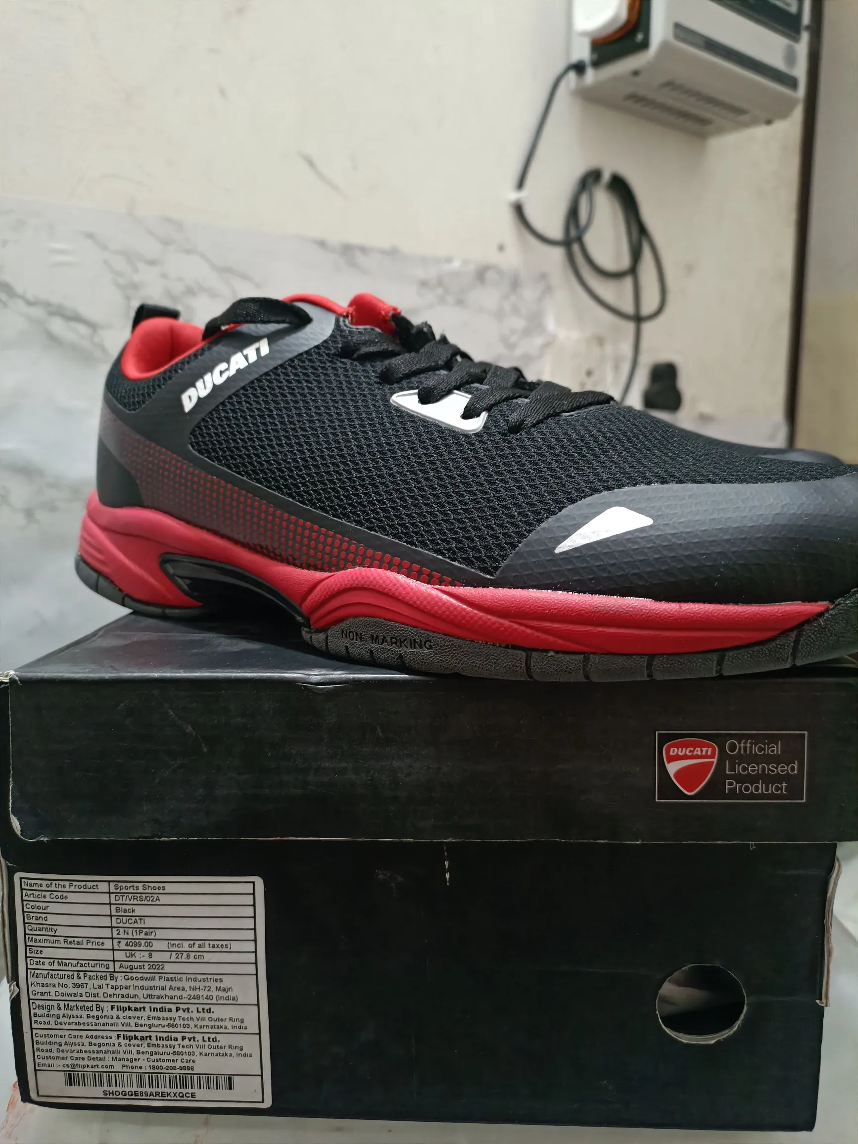 Ducati Men's UK8 Casual Sneakers - Premium Quality