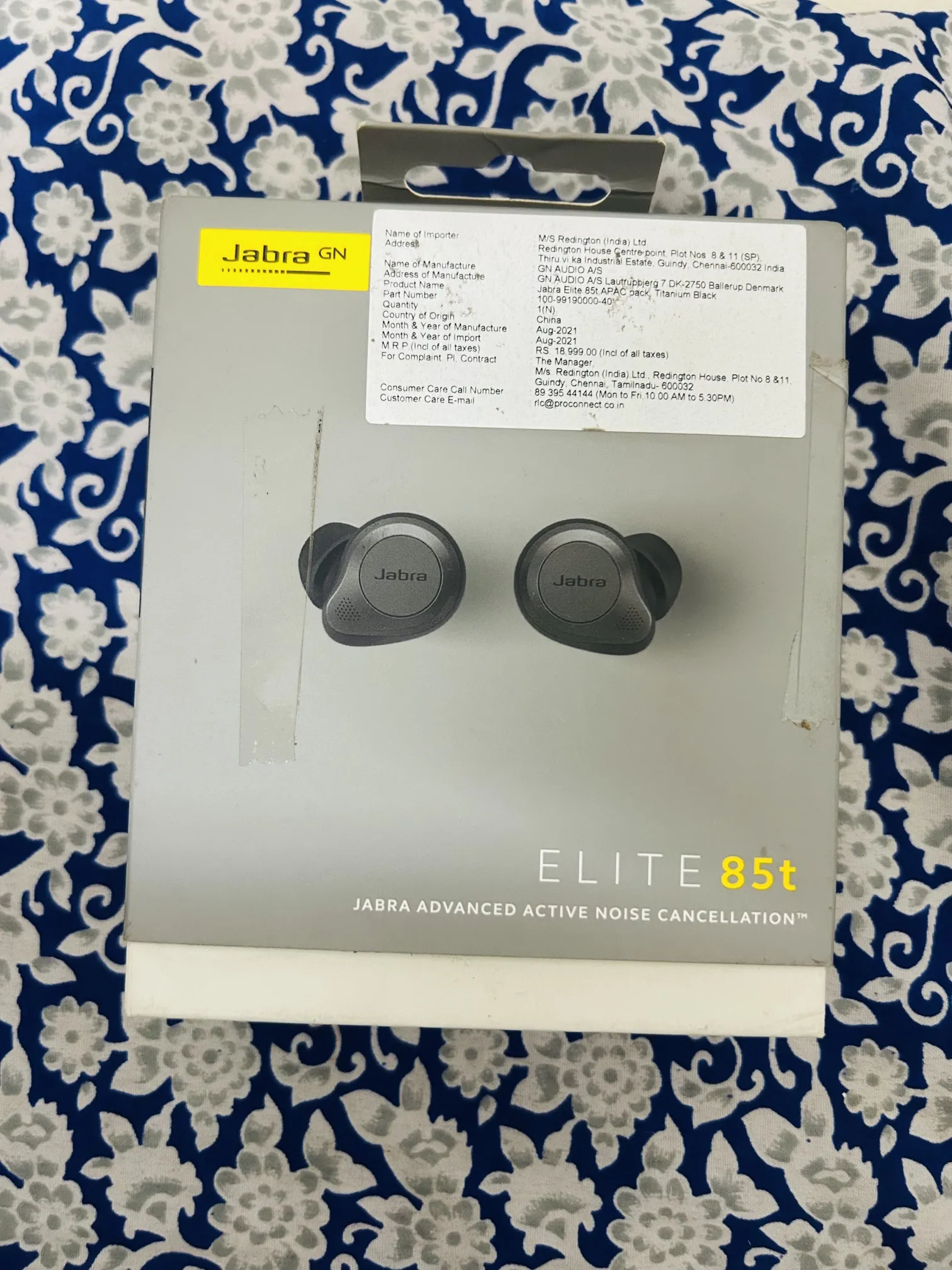 Jabra Elite 85t Refurbished Wireless Earbuds Titanium Black