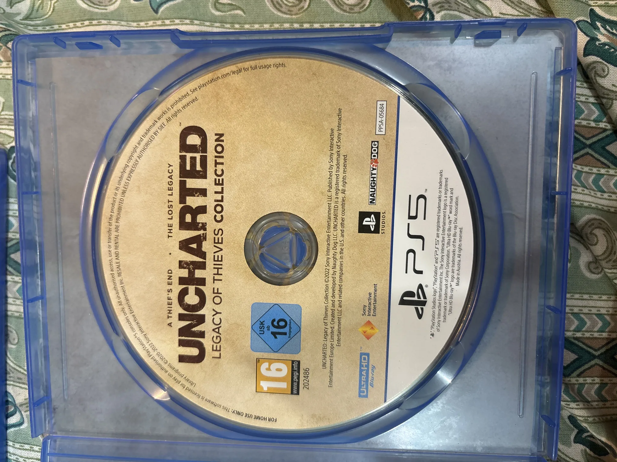 Buy used PS5 Uncharted Legacy Of Thieves Collection Disc - Blue - No Defects online on Resellpur