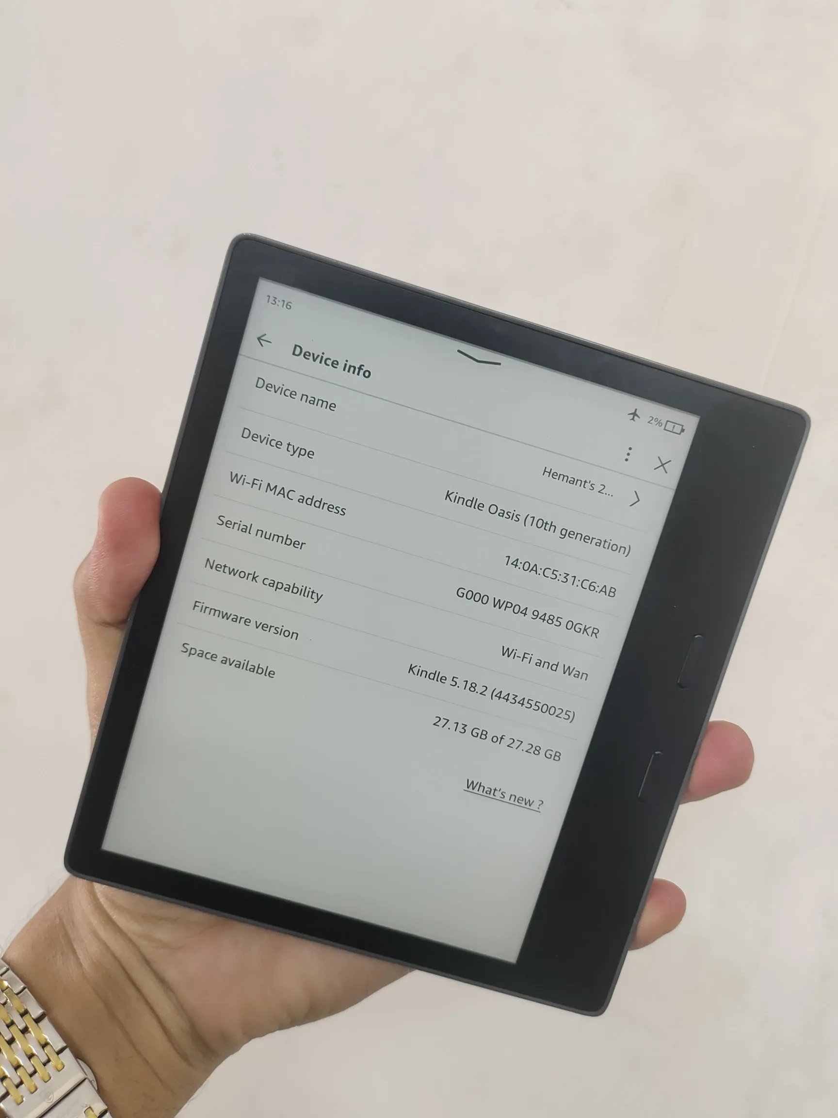Kindle Oasis 10th Gen Very Good Condition 32GB Black