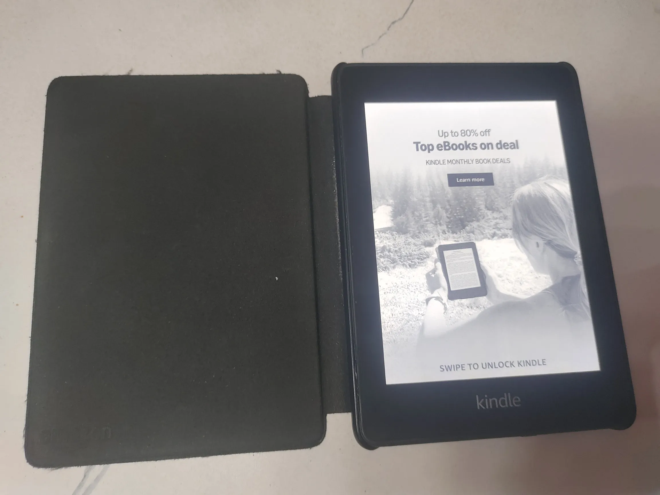 Buy used Kindle Paperwhite 10th Gen Good Condition Black Free Cover online on Resellpur