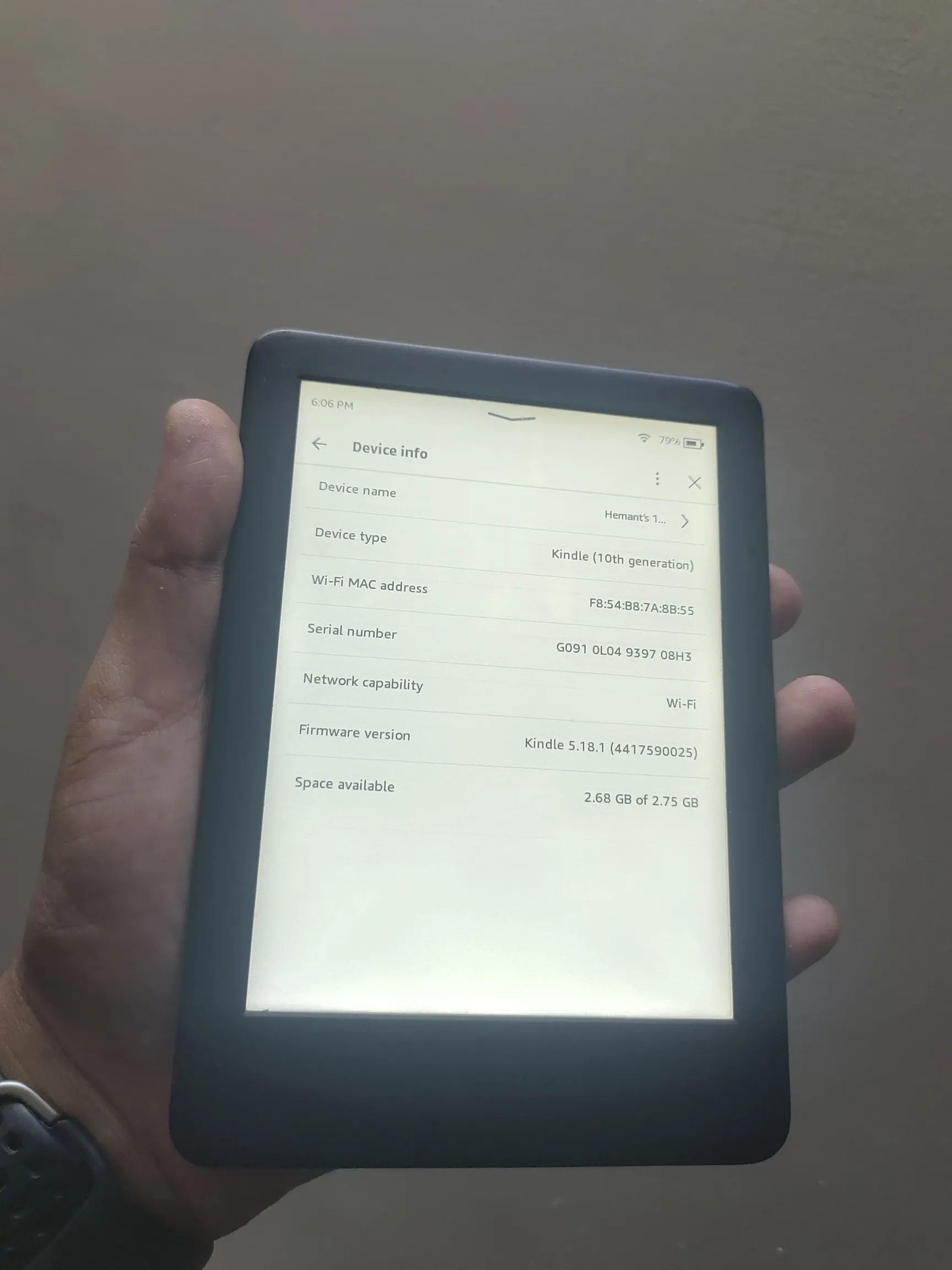 Buy used Amazon Kindle 10th Generation E-reader, Black, Good Condition online on Resellpur