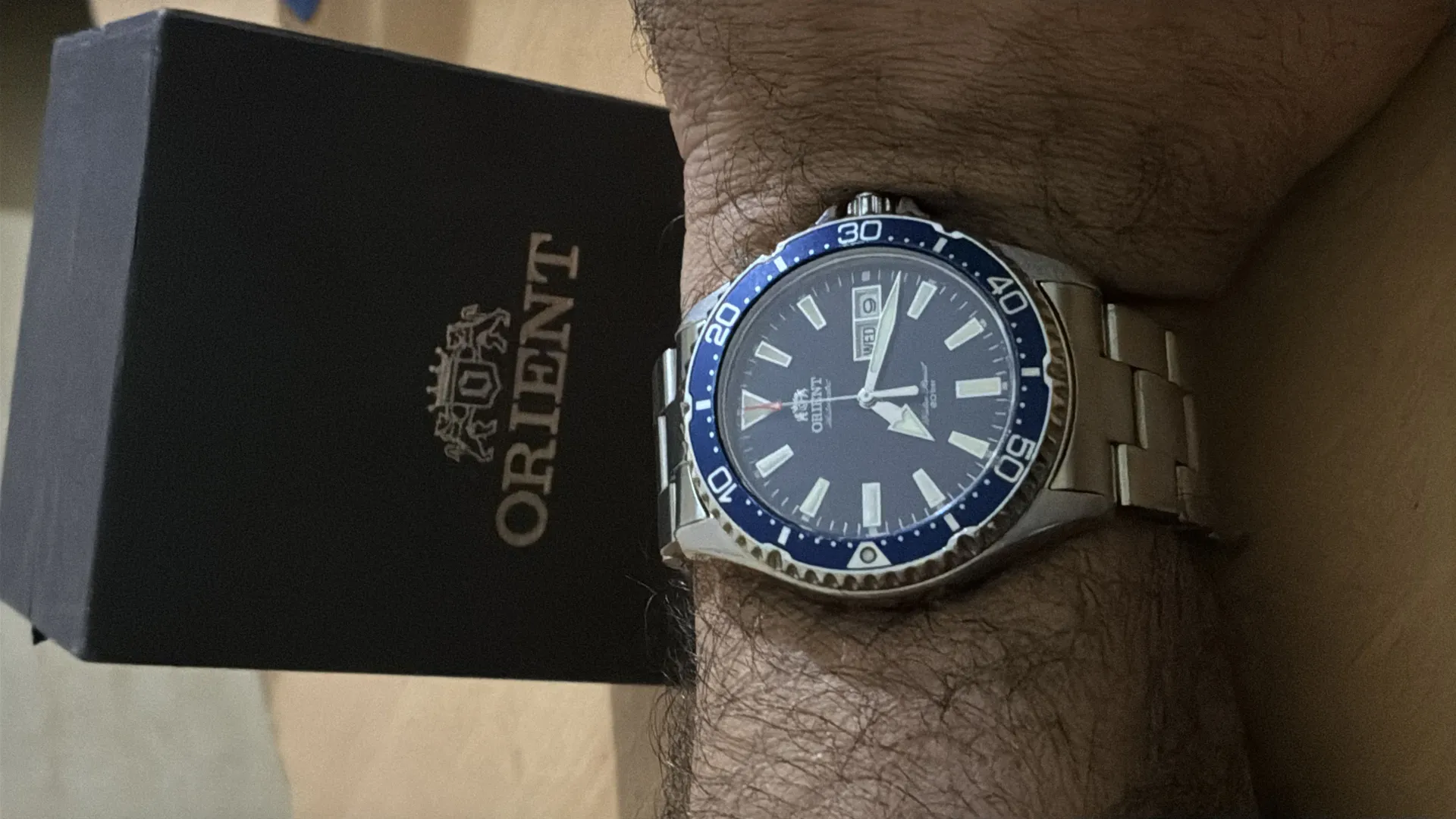 Orient Komasu Automatic Watch - Used - Men's - Blue - 200m Water Resistant - Diver Style