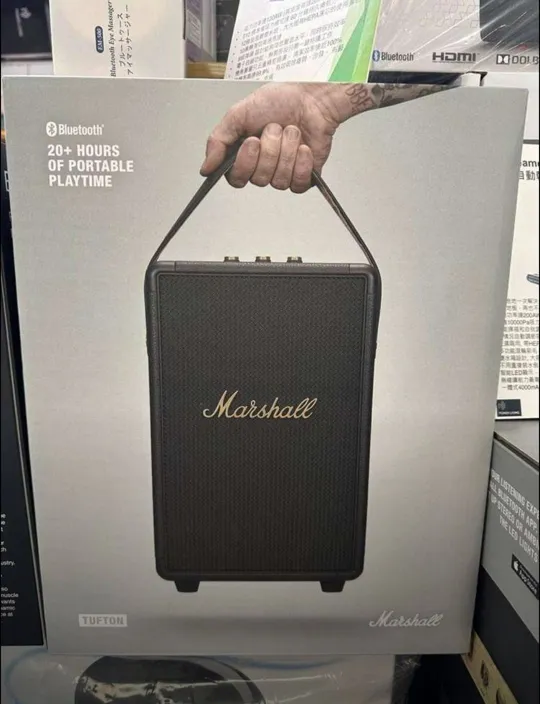 Buy used Marshall Tufton - New Portable Bluetooth Speaker - Black - Under 5 Kg - Original Box Included online on Resellpur