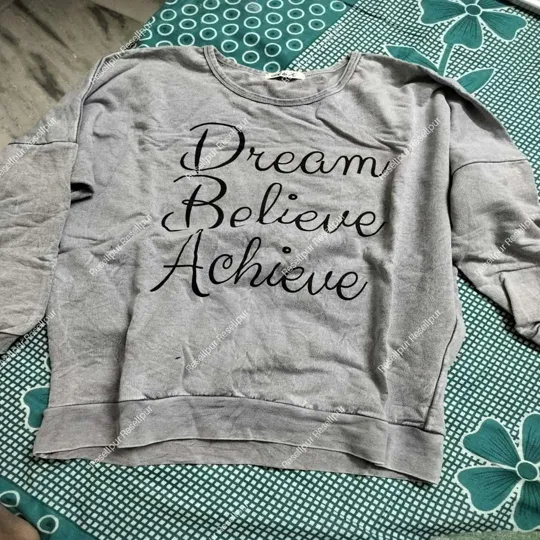 Unbranded Women's L/XL Wool & Denim Stretchable Jeans And Top Set - Blue/grey