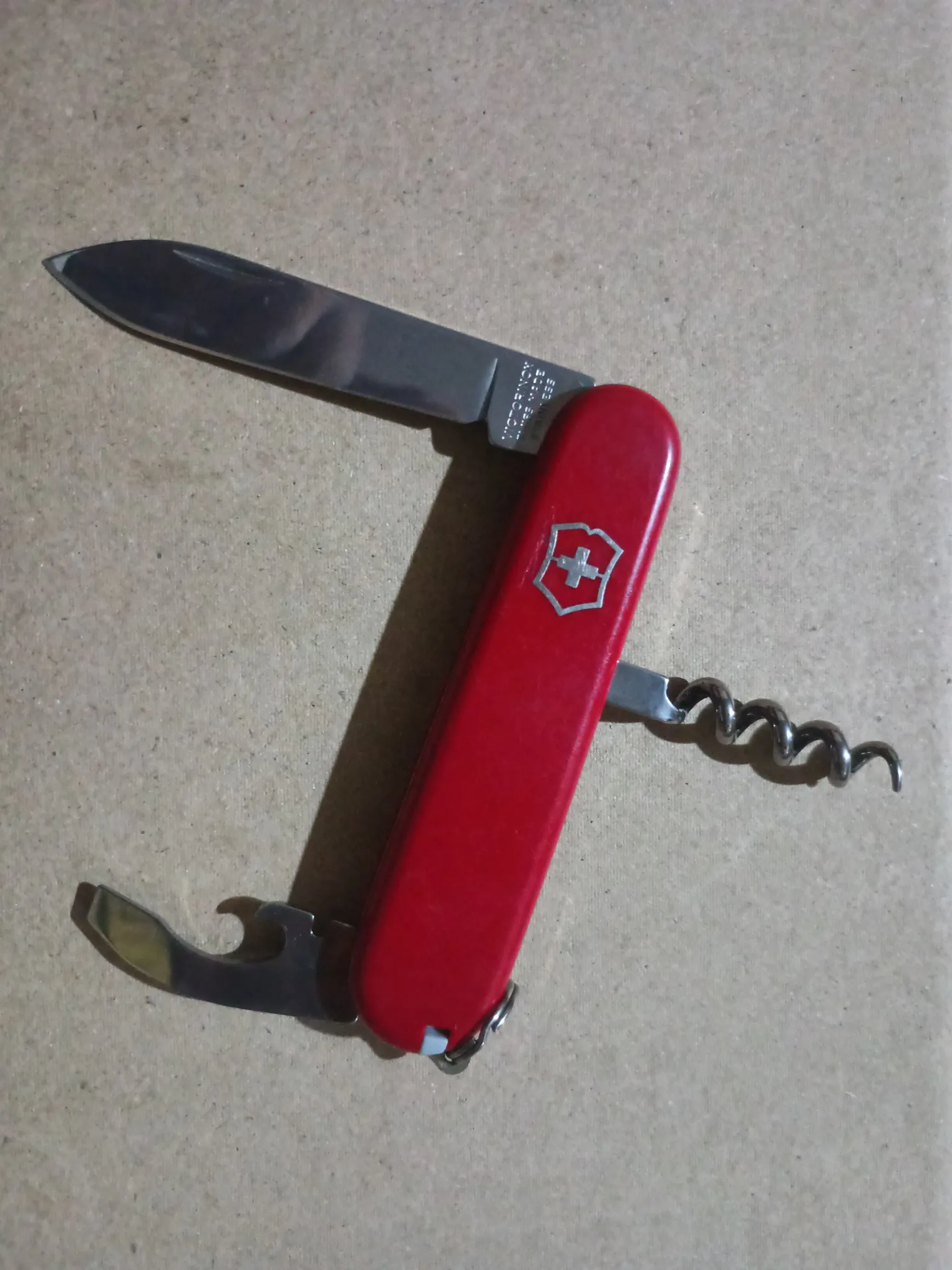 Buy used Victorinox Waiter Swiss Army Knife Red Compact Multi-tool With Corkscrew online on Resellpur