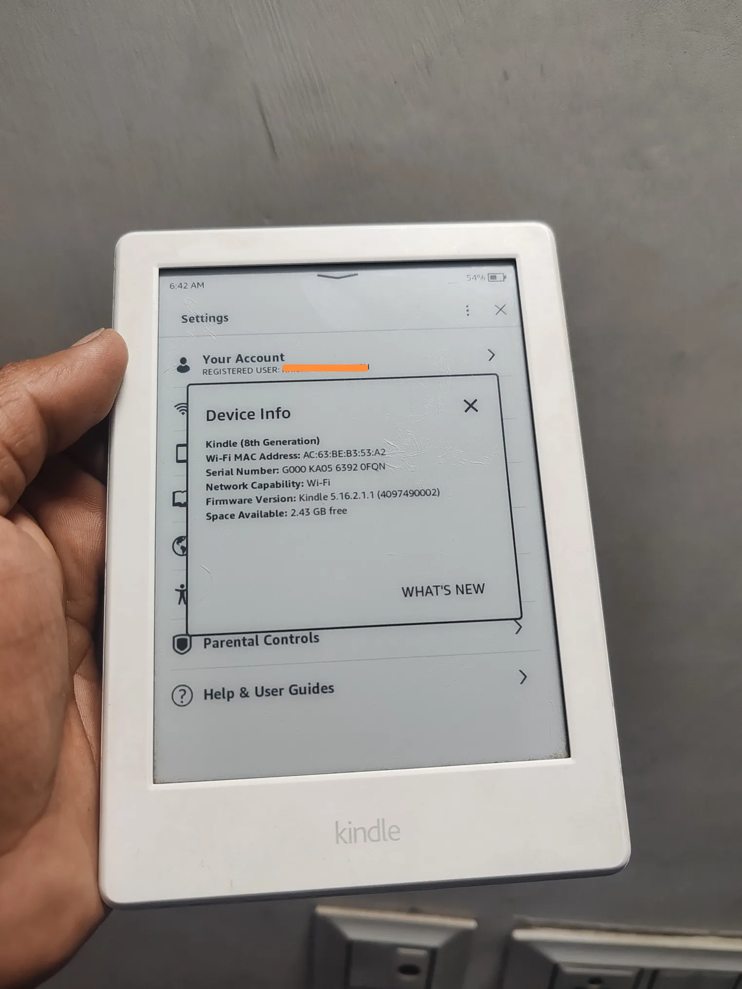 Buy used Amazon Kindle 8th Generation Preloved E-reader White 6-inch Glare-free Display online on Resellpur