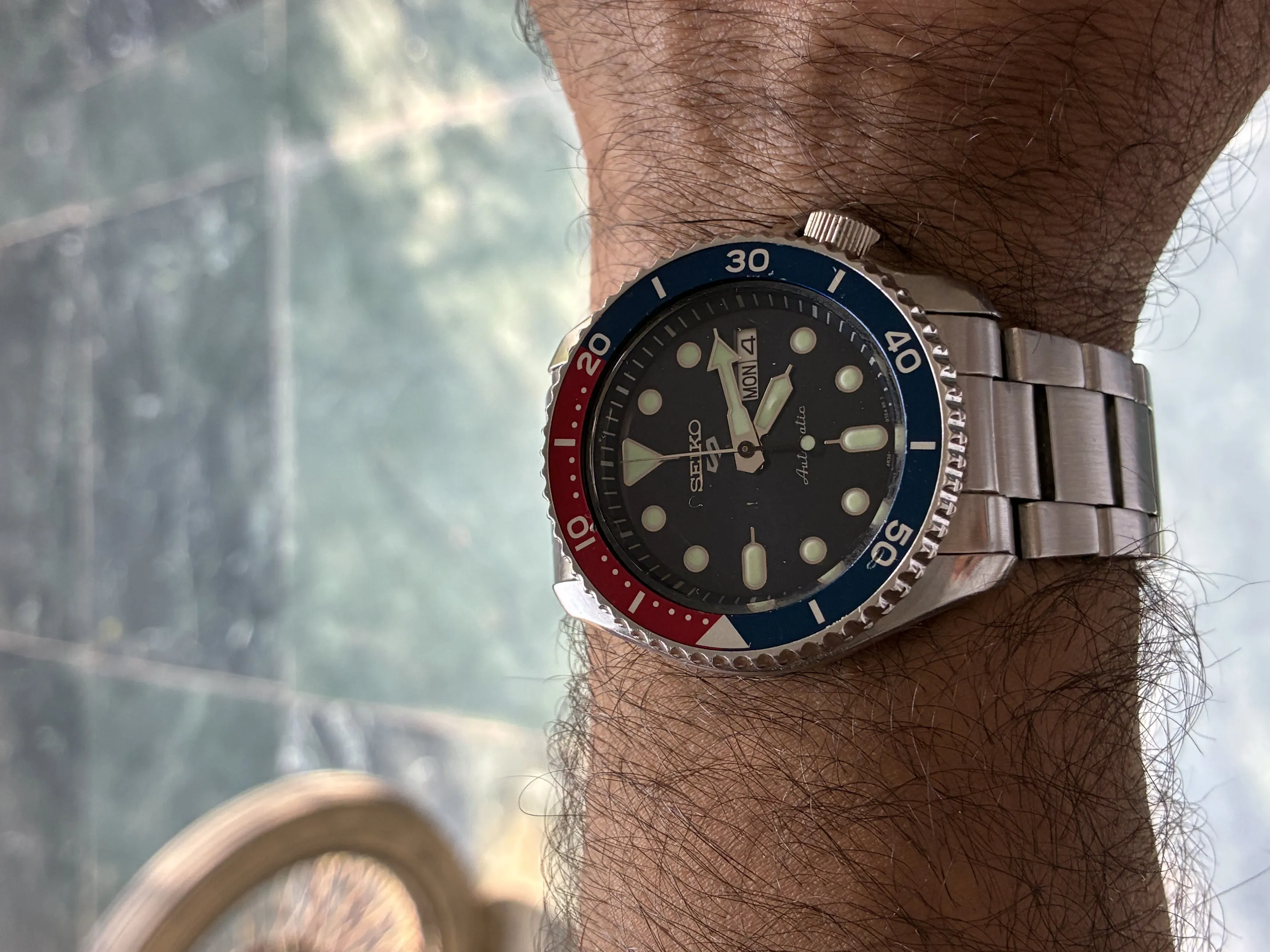 Buy used Seiko Automatic Diver Watch SRPD53K1 - Great Condition - Black/red/blue - 100m Water Resistance online on Resellpur