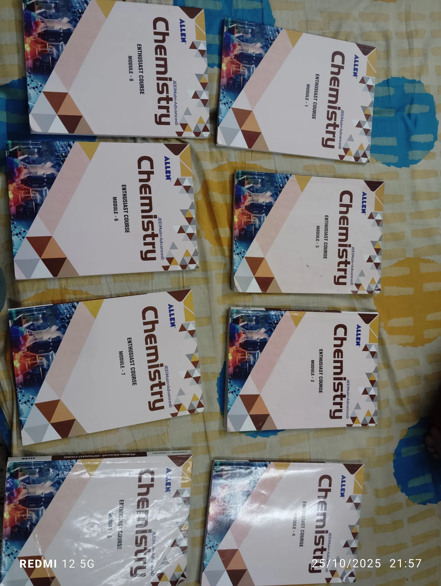 Allen enthusiast batch modules class 12 , 2023-24 edition + free 2023 pyq