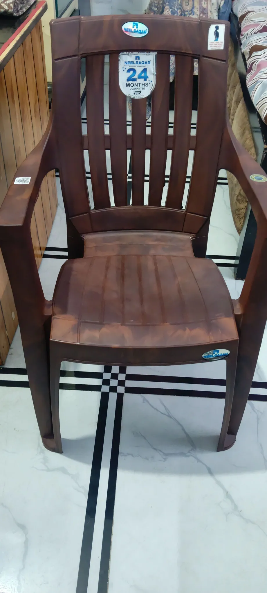 Buy used Neelsagar New Chair Coffee Brown Plastic Virgin Quality online on Resellpur