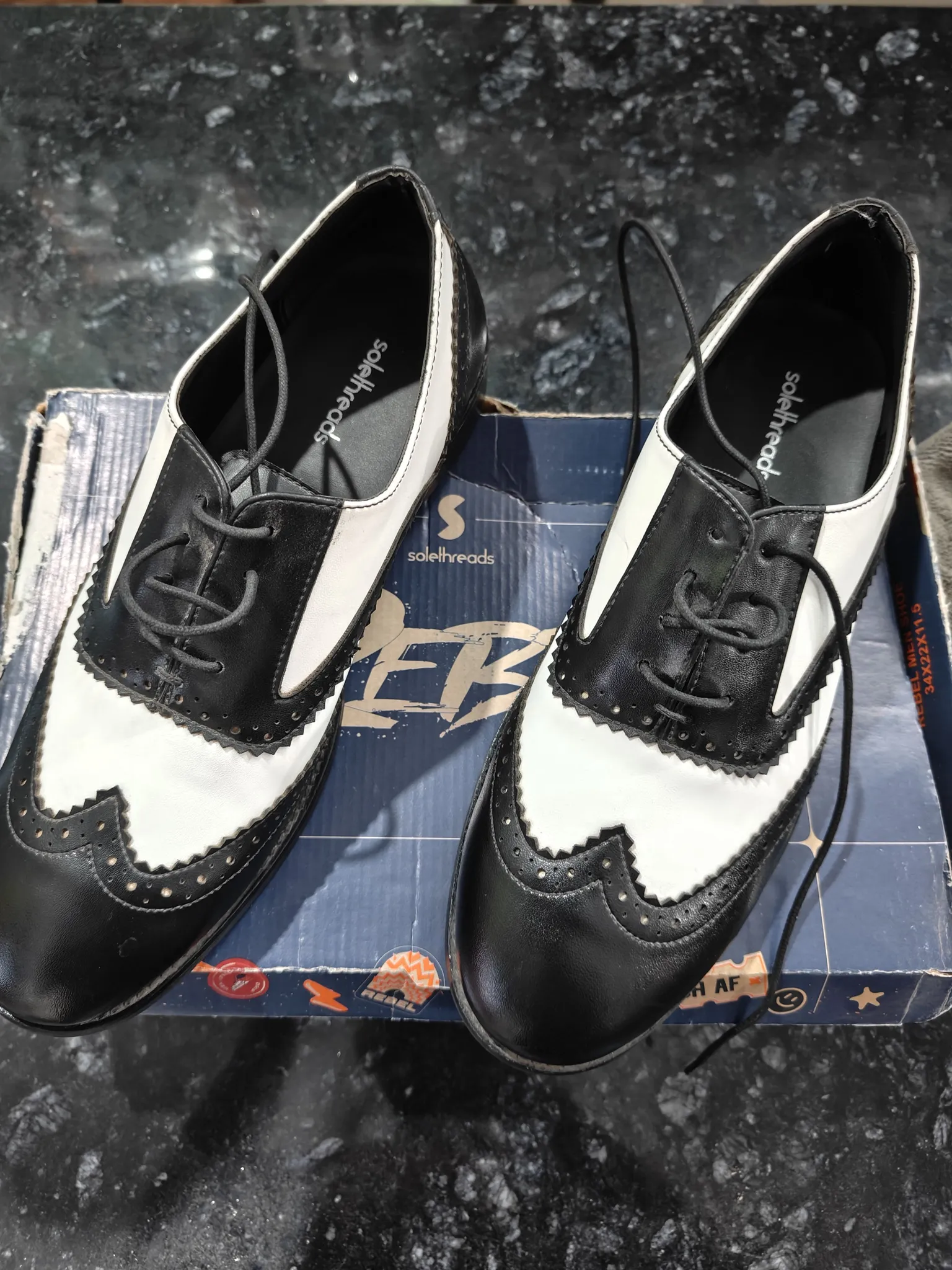 Solethreads Men's UK8 Lightweight Brogues - Classic Style