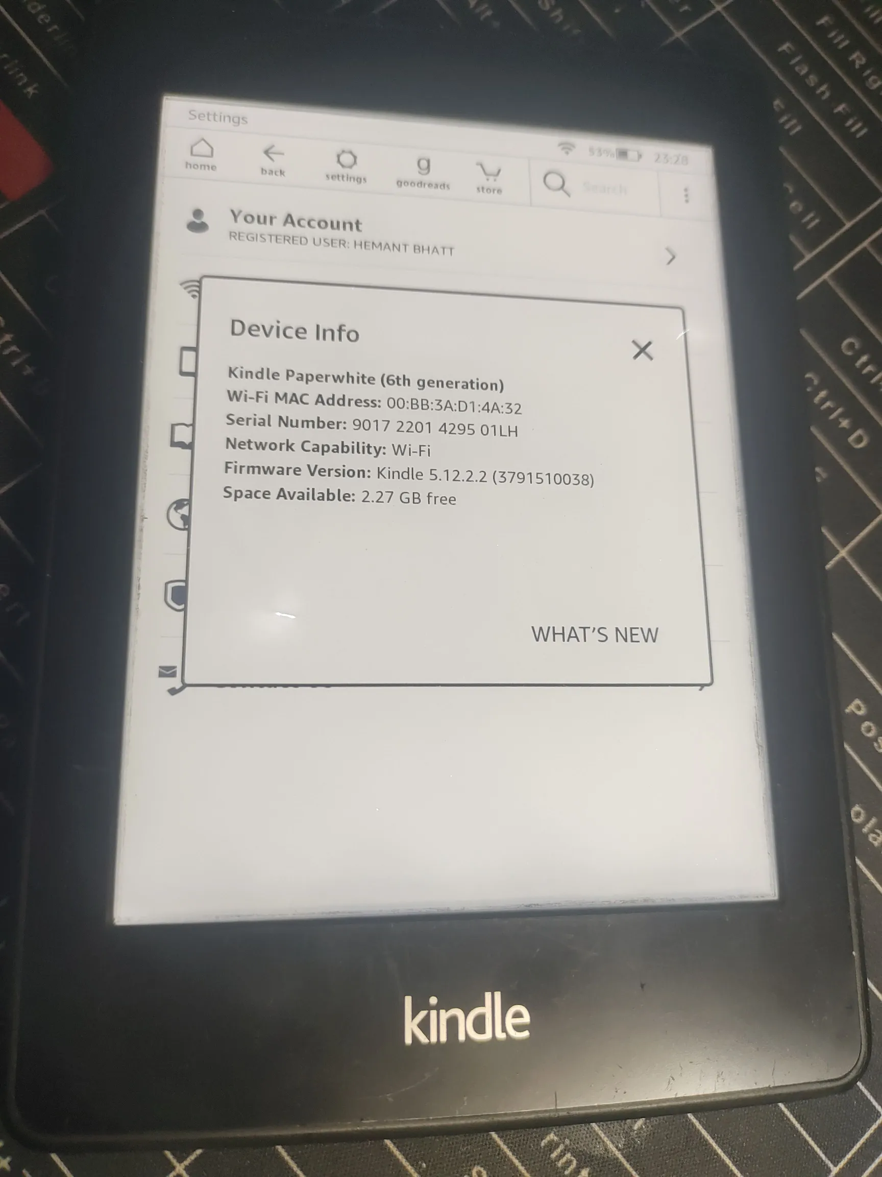 Buy used Kindle Paperwhite 6th Gen - Good Condition - Black - E-reader With Excellent Battery Life online on Resellpur