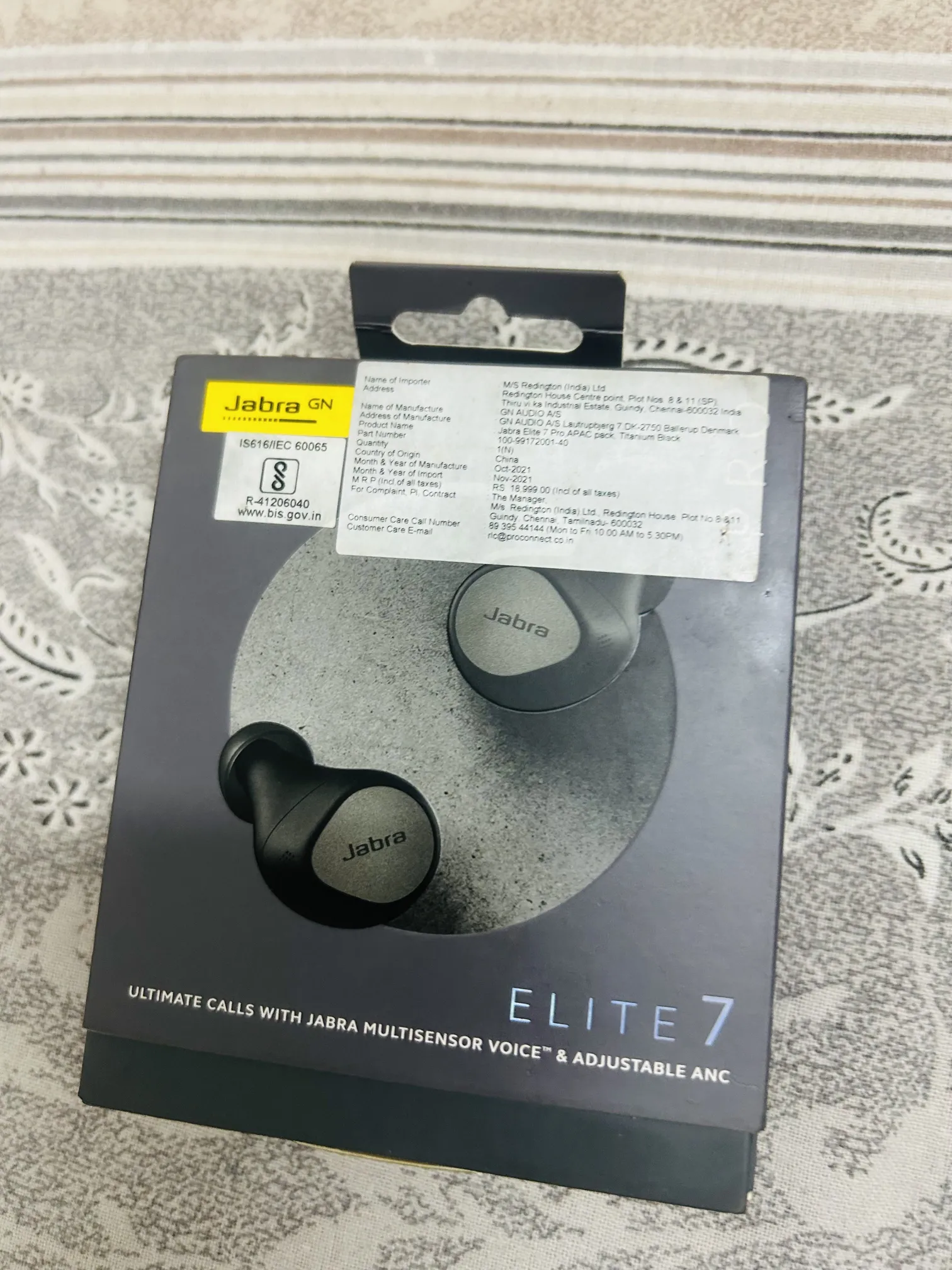 Jabra Elite7 Pro Like New Wireless Earbuds Titanium Black