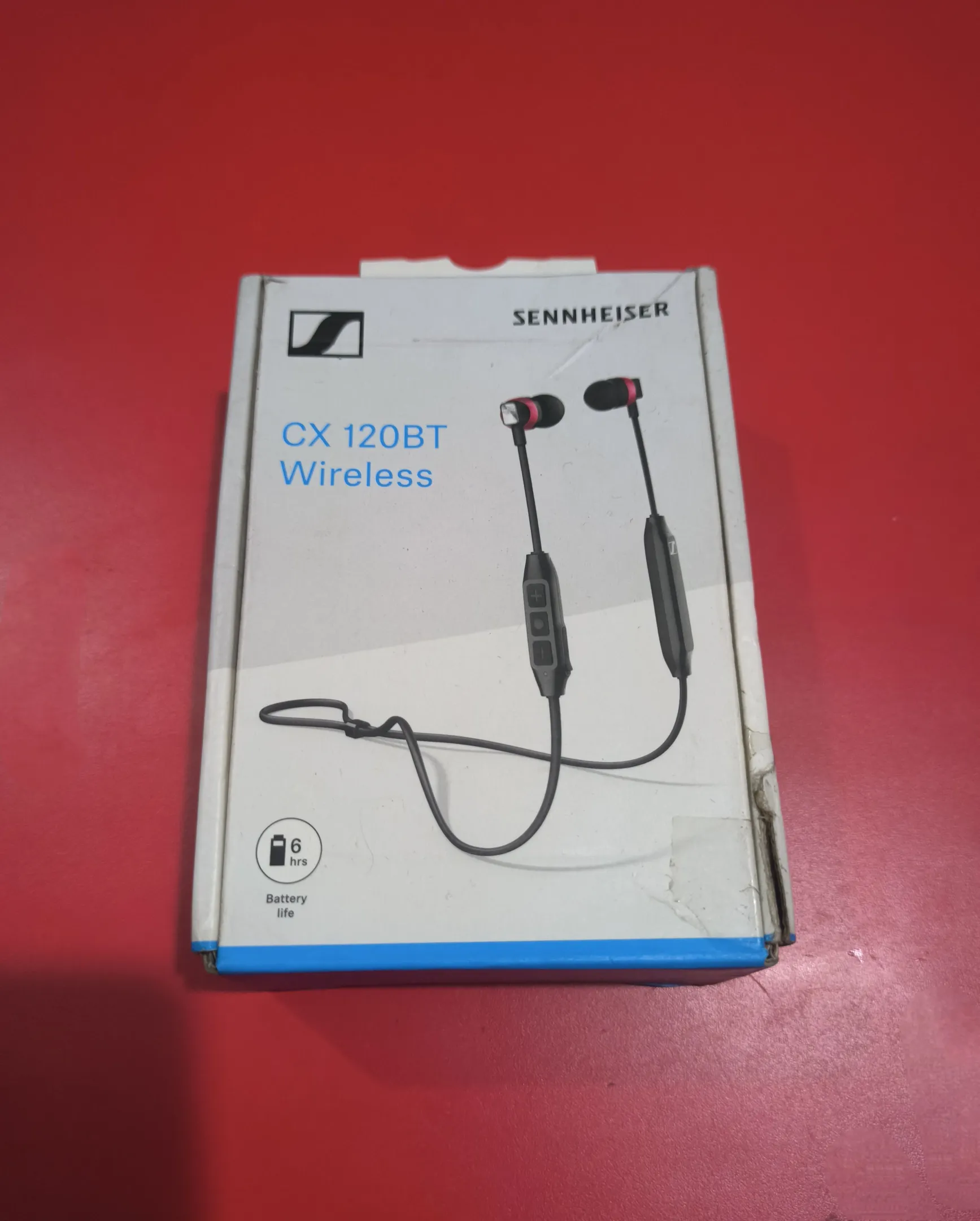 Buy used Sennheiser CX 120BT Brand New Wireless Bluetooth Neckband Headphone Black online on Resellpur