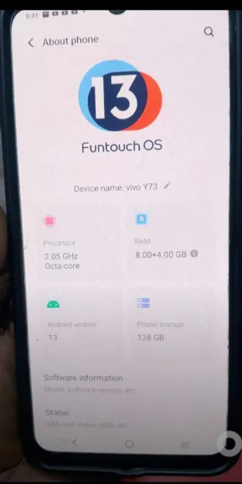 Buy used Vivo Y72 Excellent Condition Smartphone Blue 128GB Storage 8GB RAM online on Resellpur