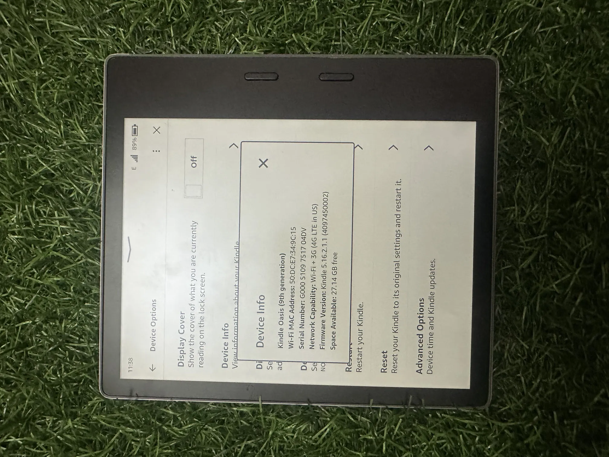 Buy used Kindle Oasis 9th Generation Cellular - Gray - Original Cable Included online on Resellpur