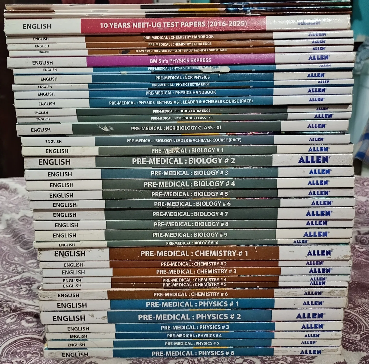 Allen NEET Complete Study Package 40 Books Physics Chemistry Biology