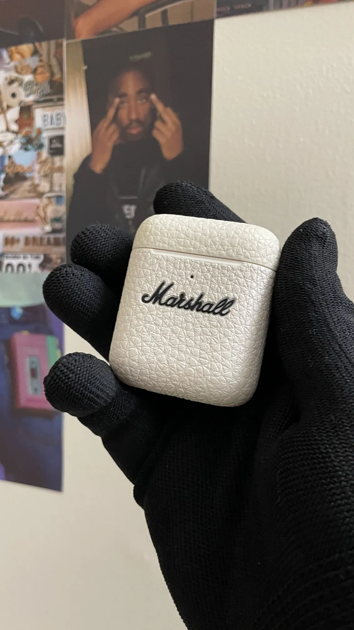 Marshall Wireless Bluetooth Earbuds White Gold