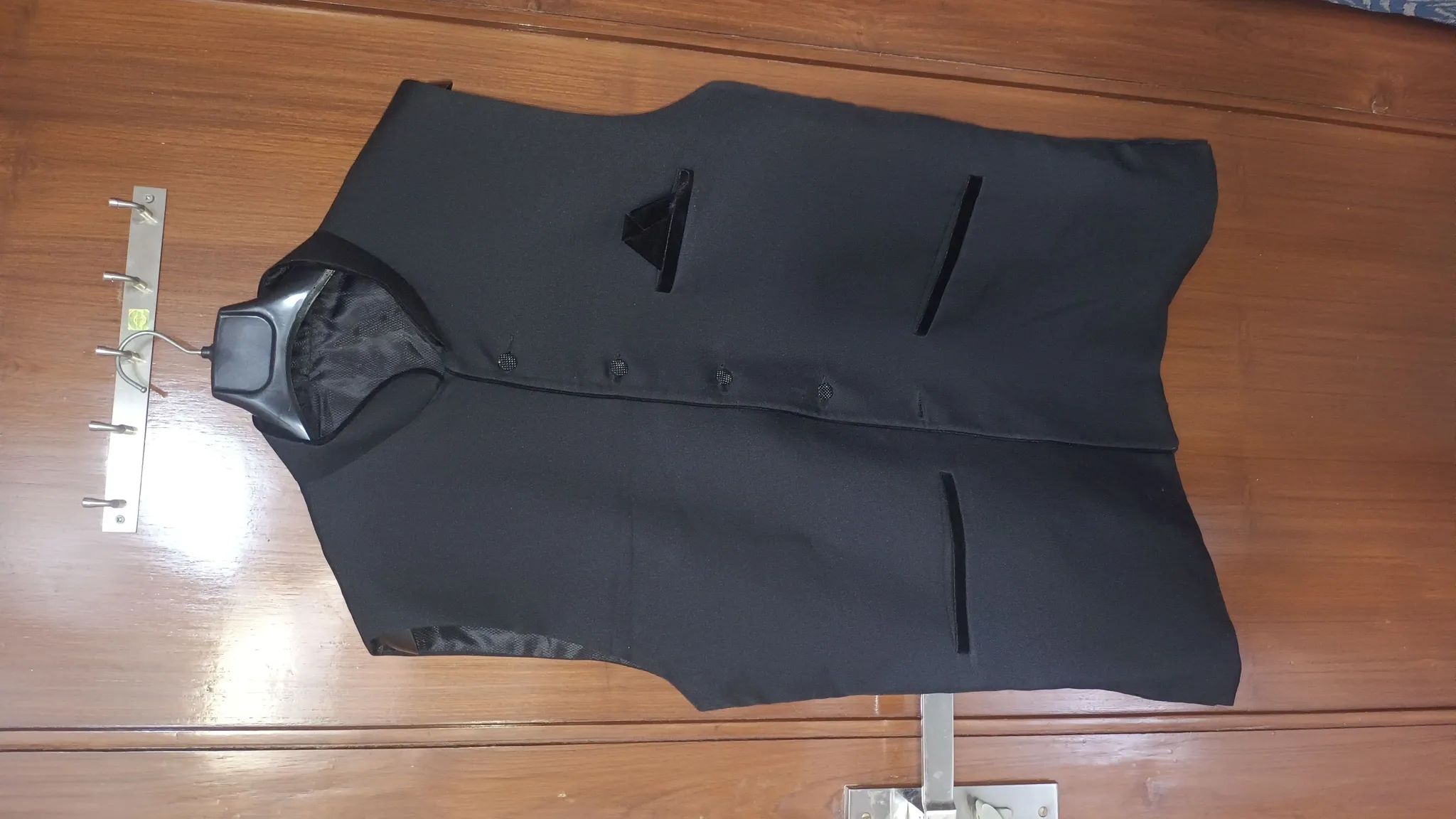 Men's Nehru Jacket Party Wear Black 5XL