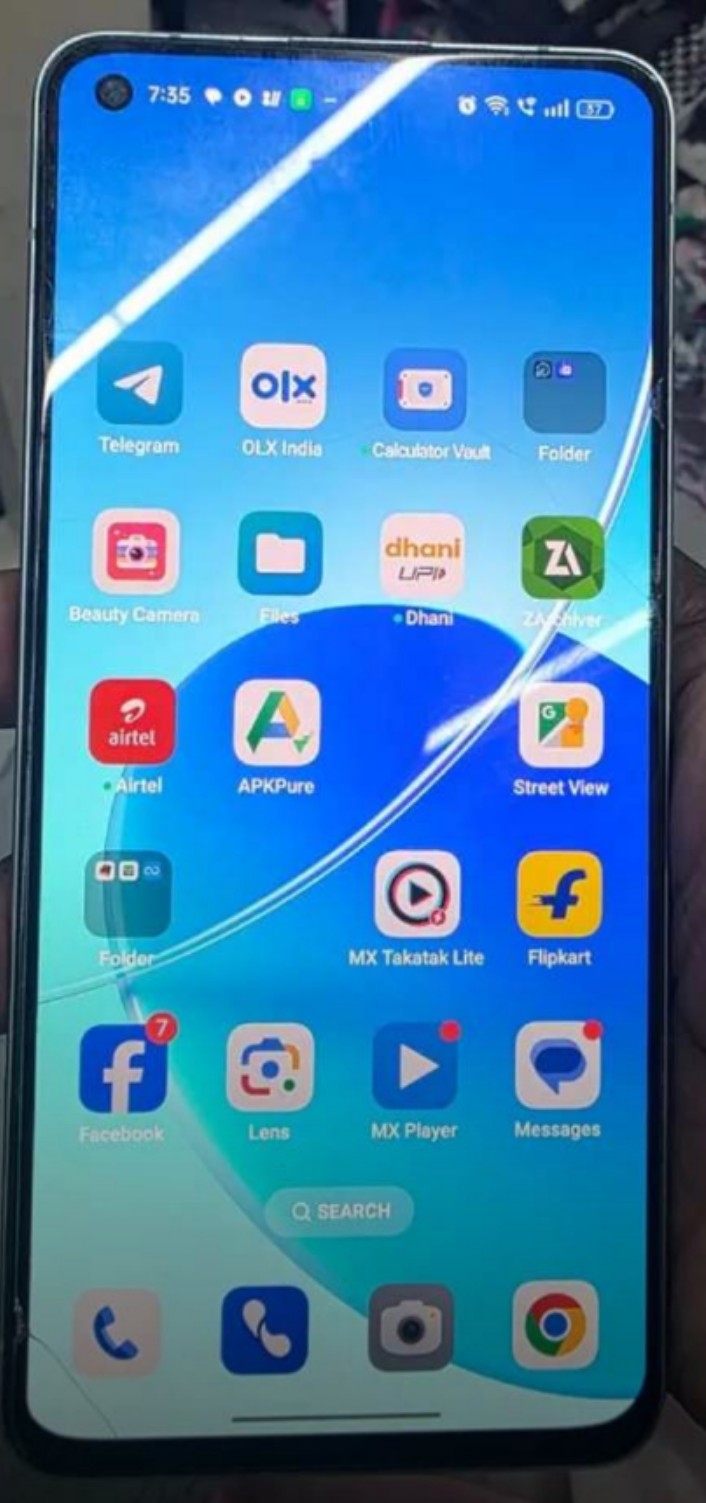 Buy verified used Oppo Reno 6 (5G) - Used - Smartphone - Gradient Color - 128GB - 6GB RAM - Fingerprint Sensor Issue online on Resellpur