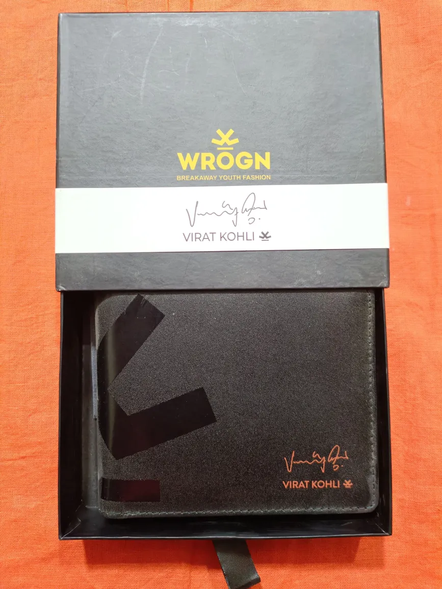 Wrong Men Genuine Leather Wallet - Sleek, Compact, Black