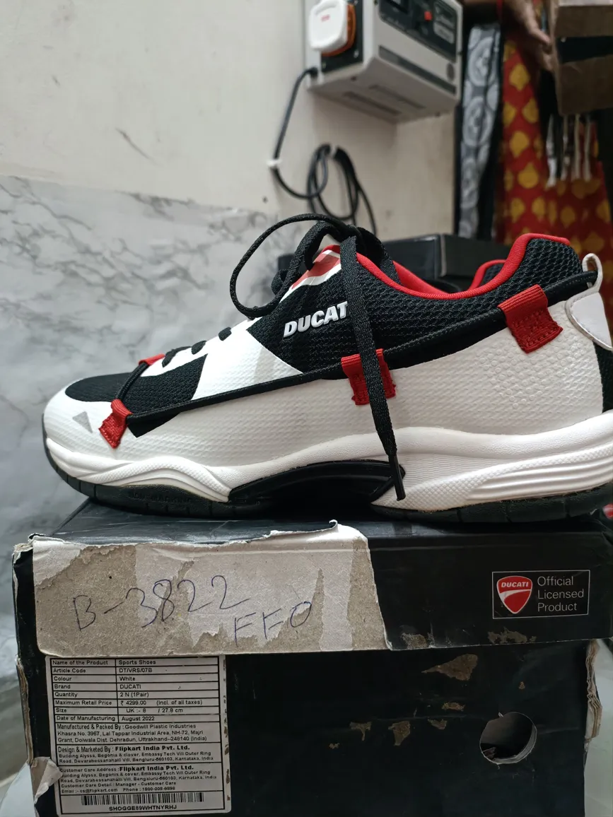 Ducati Men's UK8 Casual Sneakers - Premium Quality