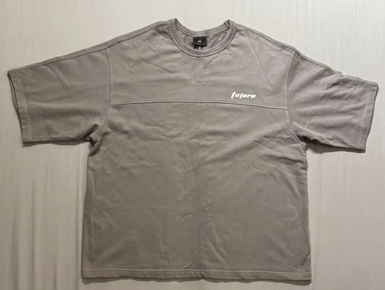 H&M Men's XL/XXL Stretchable Cotton Tee In Black