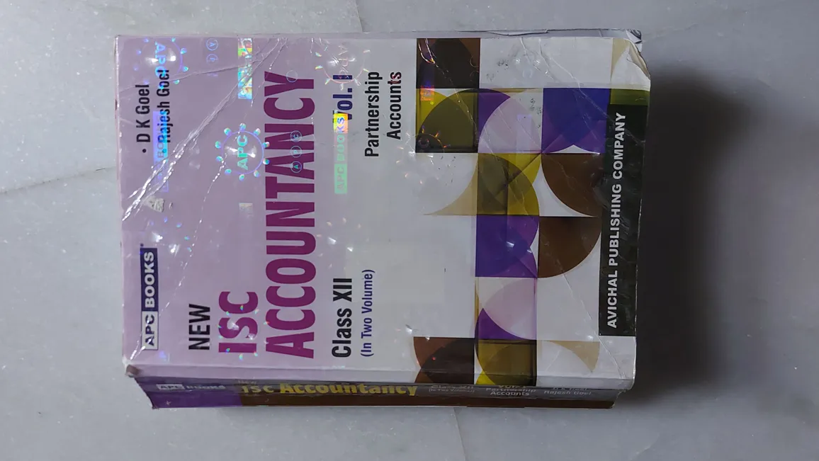 ISC Accountancy Class XII Vol 1 English Paperback Book