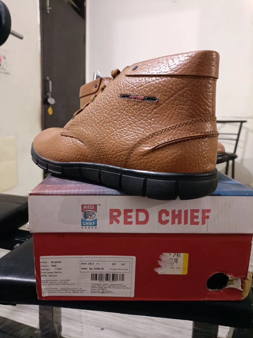 Red Chief Men's UK10 Premium Casual Shoes - Red